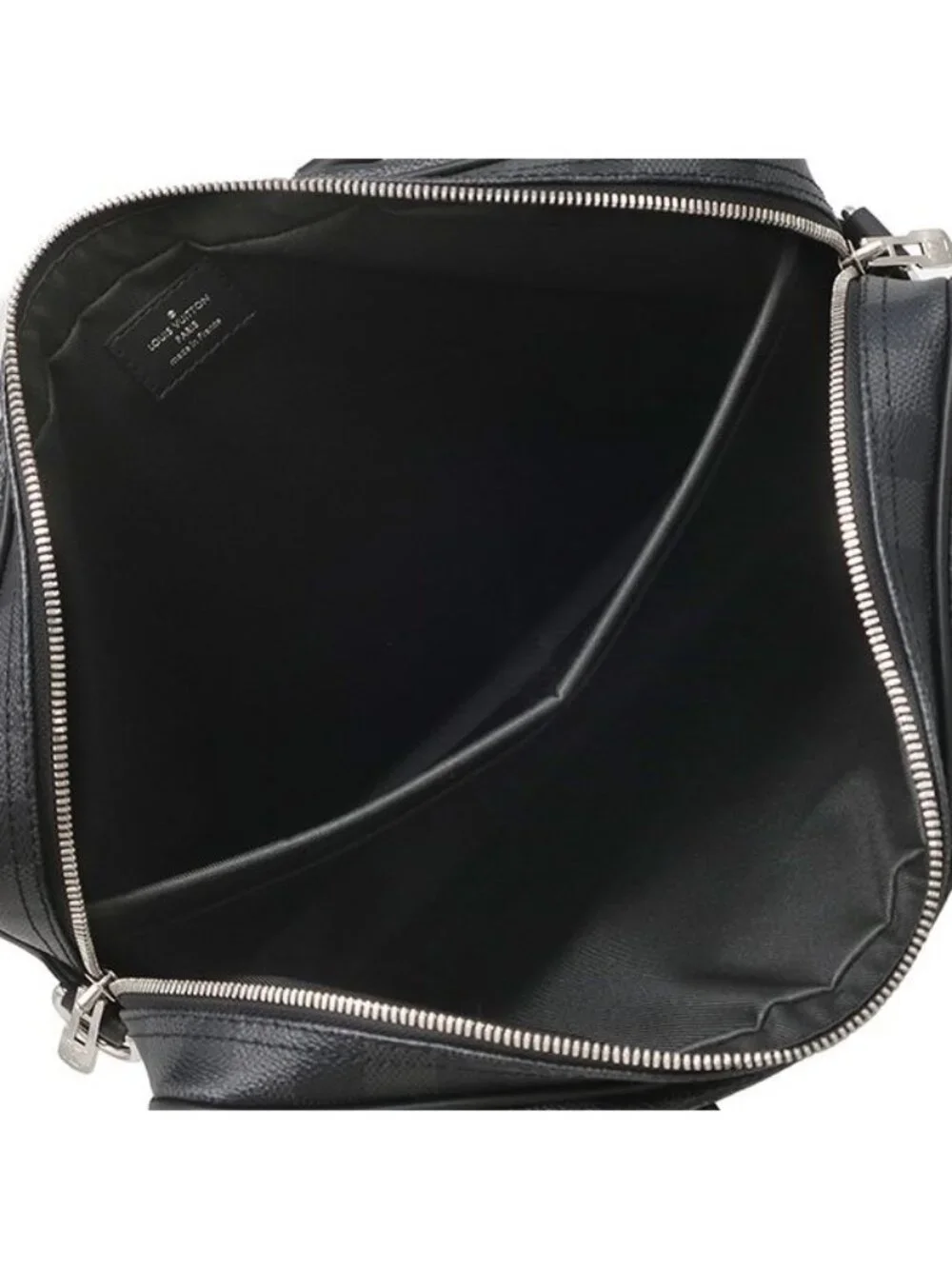 Louis Vuitton 2-Way Bag Porte Documents Voyage PM Damier Graphite Canvas Silver